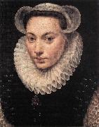 POURBUS, Frans the Elder Portrait of a Young Woman fy oil